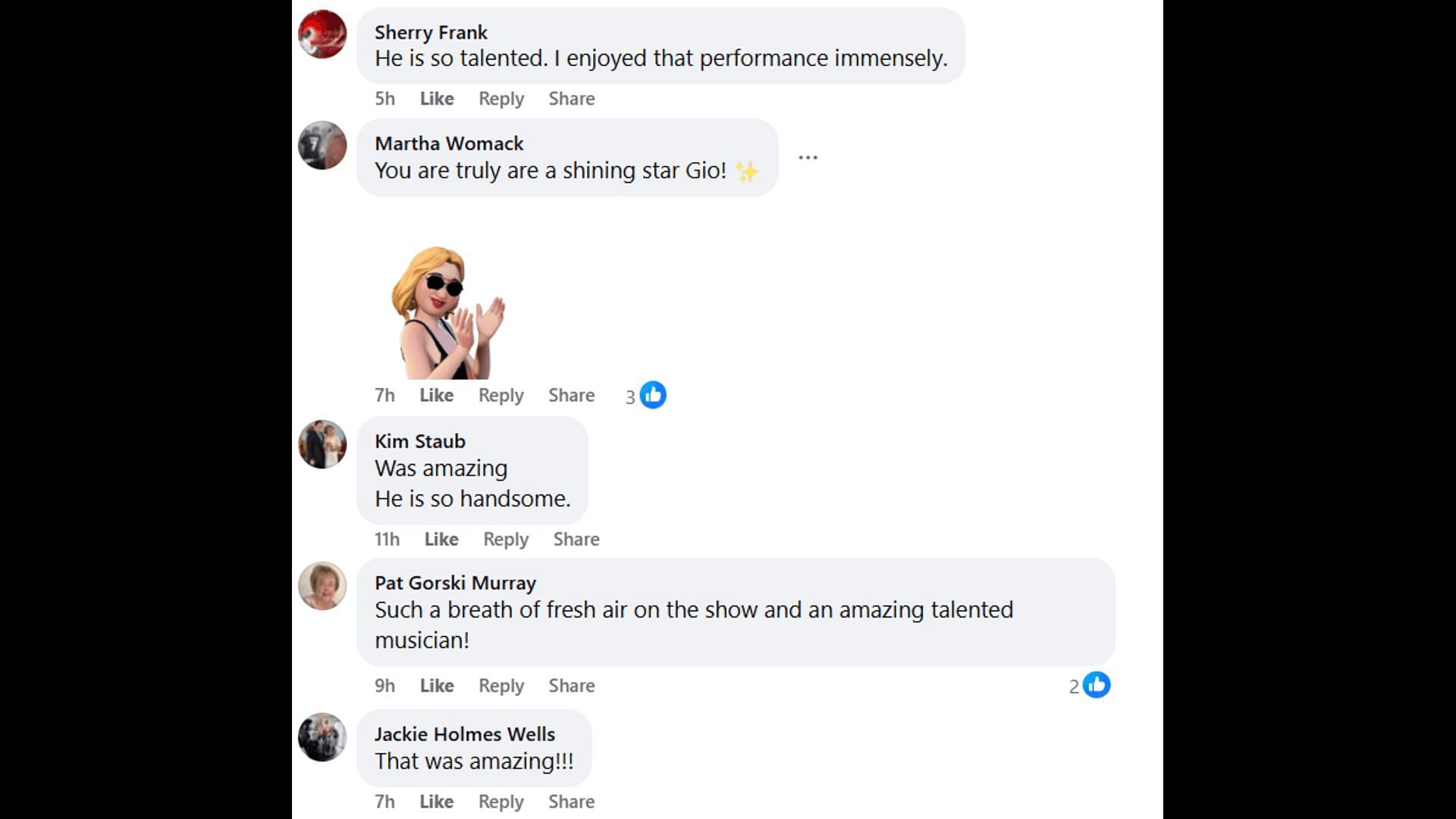 Fans appreciate Gio's performance at the Nurses' Ball (Image via Facebook/General Hospital Fans - Official)